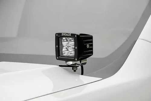 Vista 2 de ZROADZ Soporte de montaje LED para bisagra de capó de zanja, compatible con GMC Sierra 1500 2007-2013, para montar (2) luces LED de 3 pulgadas