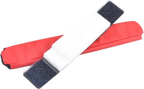 Vista 2 de Cojín de diadema de repuesto compatible con auriculares Beats Pro/Detox - Almohadilla de espuma suave para la diadema (rojo)