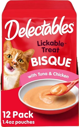 Vista 13 de Hartz Delectables - Golosinas húmedas para gatos, atún, 12 unidades - 3270011057