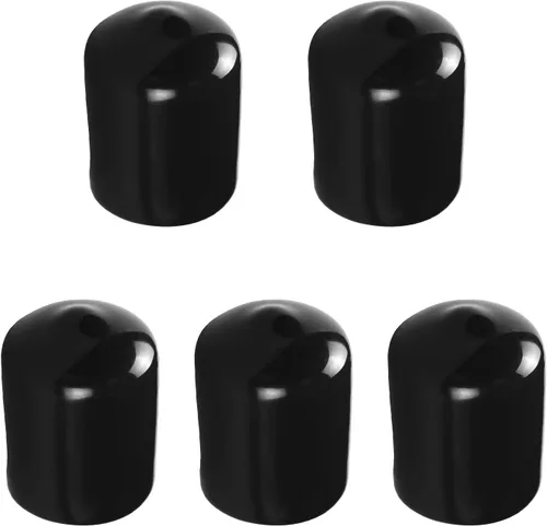 Vista 8 de Cubierta de tapa de extremo redondo de goma de 1.06 pulgadas (1.063 in), protectores de rosca de tornillo de PVC flexible de tubería de tubería