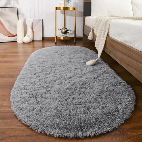 Vista 18 de Softlife Alfombras Esponjosas para Dormitorio, Alfombra de Área Peluda Bonita para Niñas y Niños Habitación de Bebé Decoración del Hogar, 2 x 5 Pies