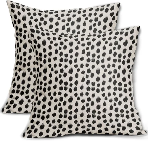 Vista 88 de Sweetshow Juego de 2 fundas de almohada de 16 x 16 pulgadas, diseño bohemio, con diseño de lunares, moderno y moderno, para exteriores, decorativas