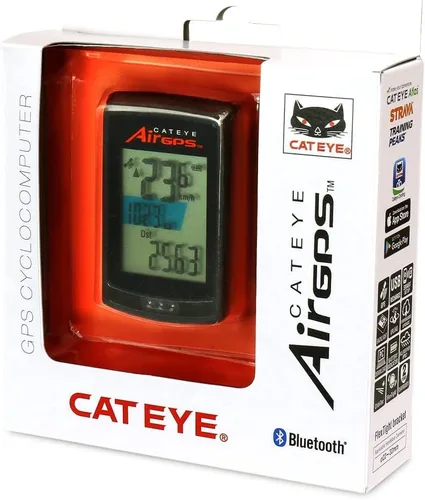 Vista 7 de CATEYE AirGPS - Computadora de bicicleta recargable por USB - Computadora de ciclismo GPS con Bluetooth ANT+, velocímetro de bicicleta GPS, montaje