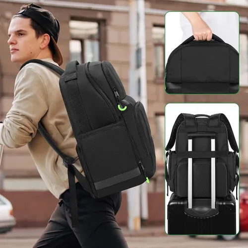 Vista 5 de PGmoon Carry Backpack Compatible with Xbox Series XS Console, Travel Carrying Case with Separate Storage Room for Console, Headset, Controllers