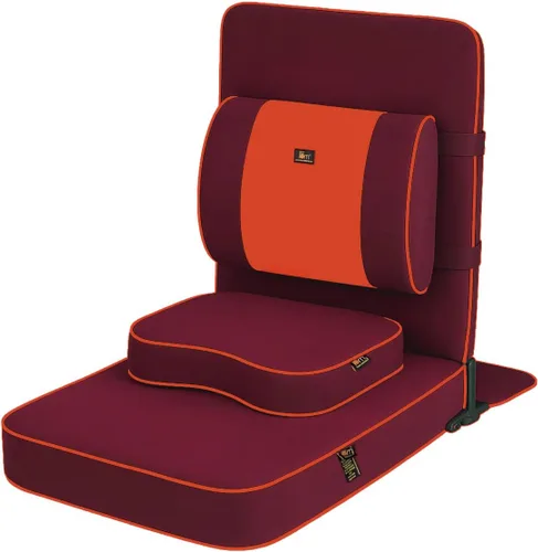 Vista 12 de Friends of Meditation Silla de meditación extra grande Silla de piso con soporte de respaldo Sillas de yoga para adultos Silla plegable