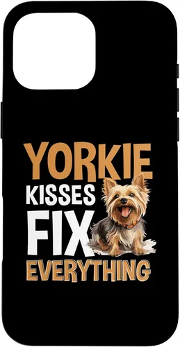 Vista 19 de Funda para iPhone 13 Pro Max Yorkshire Terrier Dog Yorkie - Yorkie kisses arreglar todo