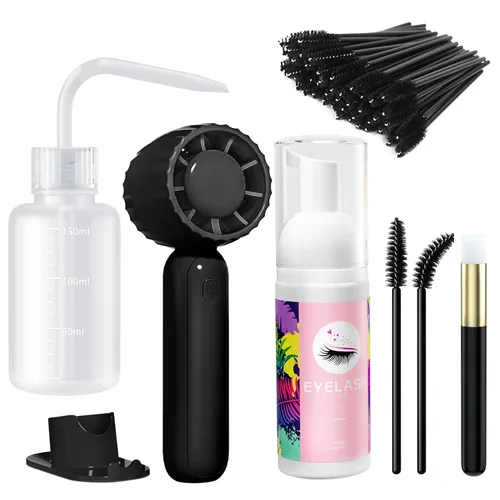 Vista 13 de Buqikma Kit de champú de pestañas para extensiones de 2.02 fl oz/60 ml