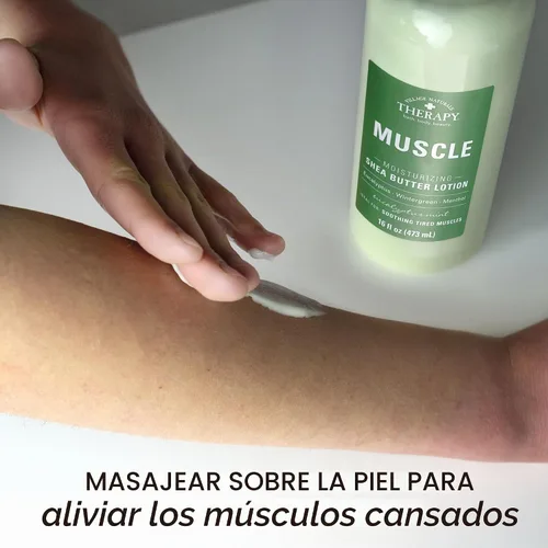Vista 5 de Village Naturals Therapy Muscle Loción de manteca de karité, aroma a menta de eucalipto, 16 onzas líquidas, paquete de 3