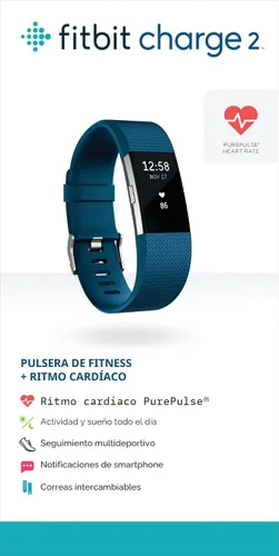 Vista 7 de 2 muñequeras Fitbit Charge de ritmo cardíaco + fitness, FB407SBUL, Azul, 1, 1