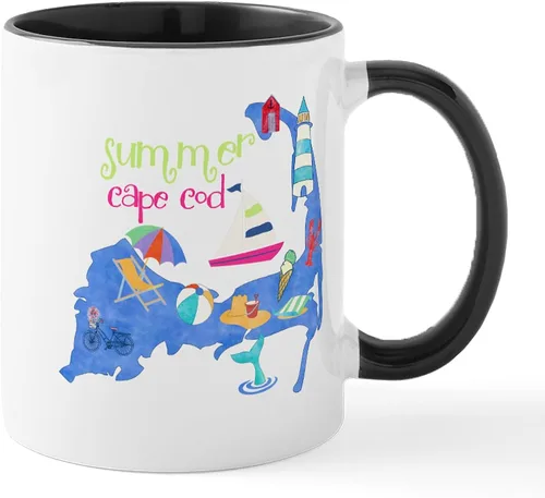 Vista 6 de CafePress Cute Cape Cod Map Mug 11 oz (325 ml) Ceramic Coffee Mug