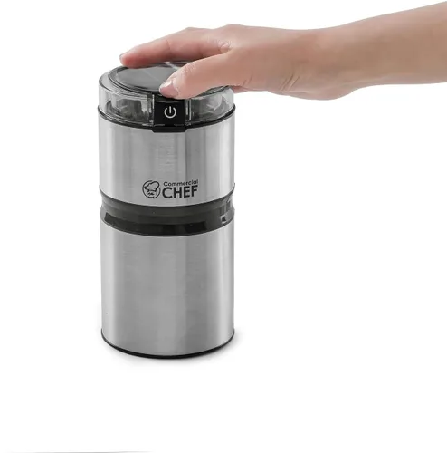 Vista 11 de Molinillo de café eléctrico para especias, molinillo de cuchillas de acero inoxidable para semillas de granos de café, nueces, especias, hierbas
