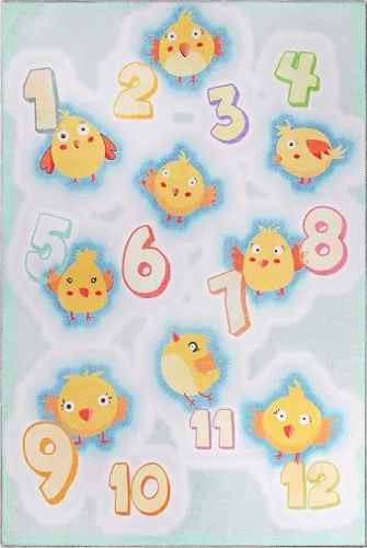 Vista 21 de Superior Alfombra de interior para niños, alfombra lavable con respaldo de puntos de fieltro, antideslizante, para niños pequeños y bebés, perfecta