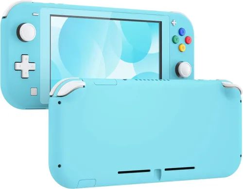 Vista 12 de eXtremeRate Carcasa de repuesto para Nintendo Switch Lite, carcasa para controlador de mano NSL con protector de pantalla, funda personalizada