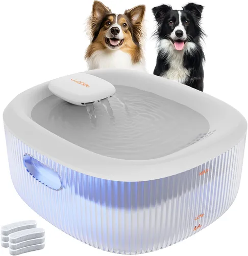Vista 13 de Fuente de agua para perros WOPET para perros grandes, fuente de agua automática de 6L/205oz/1.7Gal para perros y gatos, dispensador de agua