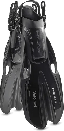 Vista 3 de HEAD Italian Collection Volo One - Aleta de esnórquel ajustable, color negro, grande, (10-13)