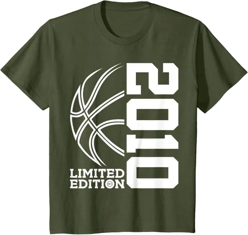 Vista 10 de Camiseta de baloncesto de 13 cumpleaños edición limitada 2010, Negro