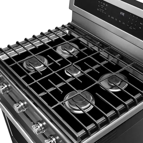 Vista 3 de Protectores de estufa Premium Plus para cocina KitchenAid modelo KFGG500ESS, corte personalizado, forro de estufa fácil de limpiar, fabricado