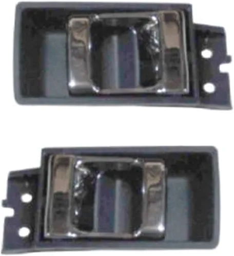 Vista 27 de TRQ Juego de 2 manijas de puerta interior trasera cromada y cachemira para Chevy GMC