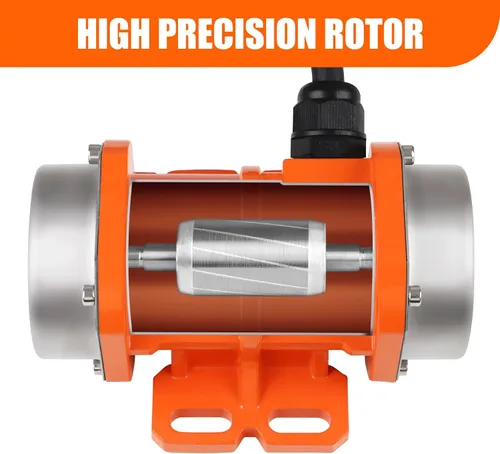 Vista 2 de Motor vibrador para esparcidor de sal y arena y mezclador de hormigón 4000rpm 30W DC12V caja de aleación de aluminio vibrador de hormigón