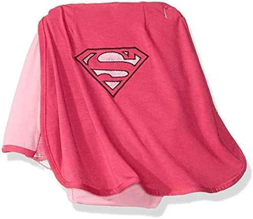 Vista 2 de DC comics - disfraz y gorro de superchica, 6 - 12 meses, Rosado