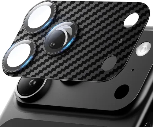 Vista 21 de Hoerrye para iPhone 16 Pro Max/iPhone 16 Pro Protector de Lente de Cámara - [1:1 Mantiene el Diseño Original de la Lente y 10X a prueba de roturas]