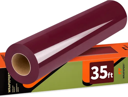 Vista 27 de WRAPXPERT Aqua - Rollo de vinilo de transferencia de calor, 12''x5ft vinilo HTV verde azulado para planchar, vinilo de prensa de calor para prendas