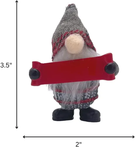 Vista 3 de Adorno personalizado para árbol de Navidad 2022 para niños, adorno de Navidad personalizado con gnomo, recuerdo infantil para niños y niñas Suéter