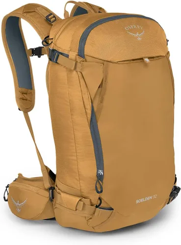 Vista 22 de Osprey Soelden 22L - Mochila de esquí y snowboard para hombre, color amarillo artesano
