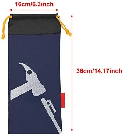 Vista 3 de Bolsa de clavijas para tienda de campaña, portátil, bolsa de estacas para tienda de campaña, bolsa de clavos para senderismo, camping, martillos