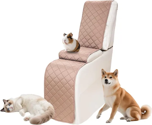 Vista 37 de Fundas impermeables para sofá reclinable seccional en forma de L, 7 piezas, antideslizantes, lavables, juego de fundas reclinables para mascotas