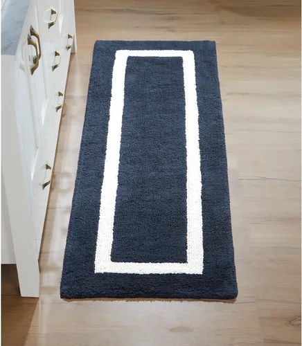 Vista 118 de Better Trends - Alfombra de baño 100% algodón reversible, altamente absorbente y lavable a máquina, suave, tapete de ducha para piso de baño