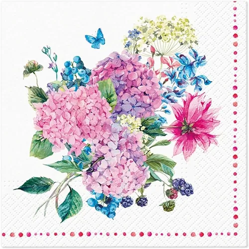 Vista 20 de Servilletas de papel de flores de primavera y verano, tamaño almuerzo, desechable, 20 unidades, 13 x 13 pulgadas (desplegadas) (Bird of Paradise)