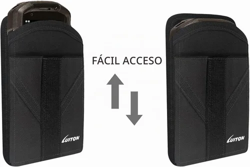 Vista 3 de Funda de escáner Zebra TC77 TC70 con clip y trabillas para cinturón, compatible con Zebra TC75, TC70x, TC70, TC72, TC77, escáner de código de barras