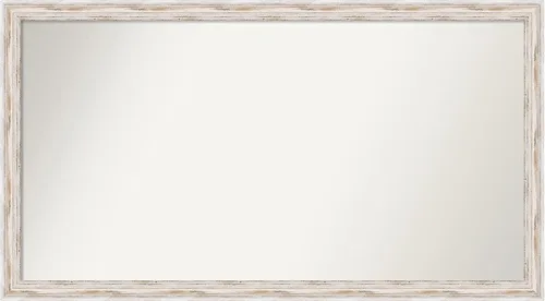 Vista 559 de Amanti Art Espejo personalizado, espejo de baño estrecho Alexandria White Wash, espejo de pared o espejo de tocador de baño sobre el fregadero
