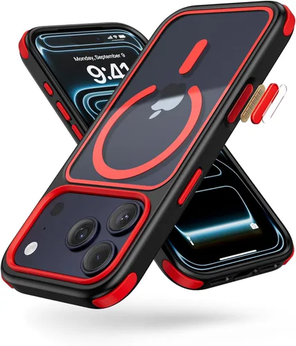 Vista 56 de Mobnano Funda para iPhone 13 Pro, compatible con MagSafe, funda transparente con anillo magnético, diseño multicolor protector a prueba de golpes
