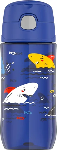 Vista 15 de THERMOS FUNTAINER Botella de hidratación de plástico de 16 onzas con boquilla, aguamarina