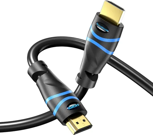 Vista 14 de BlueRigger Cable HDMI 8K (3 pies, 8K 60Hz HDR, 4K 120Hz, alta velocidad 48Gbps con Ethernet, eARC, 3D, HDCP 2.3) – Compatible con PS5, Xbox, Roku