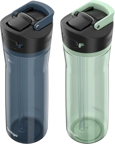 Vista 3 de Contigo Ashland 2.0 AUTOSPOUT Botella de agua, 24 onzas, arándano; Agave (paquete de 8)