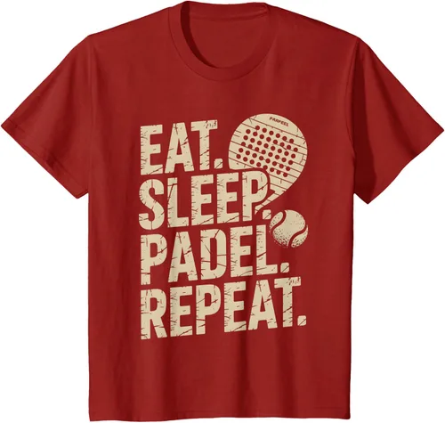 Vista 49 de Camiseta Eat Sleep Padel Repeat Padel Jugador de Tenis