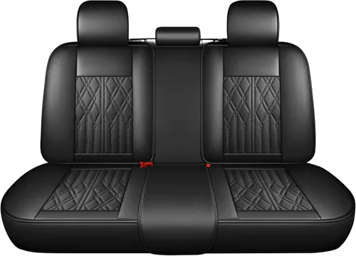 Vista 20 de Huidasource Juego completo de fundas de asiento de automóvil, funda de asiento de cuero transpirable para la mayoría de automóviles, SUV