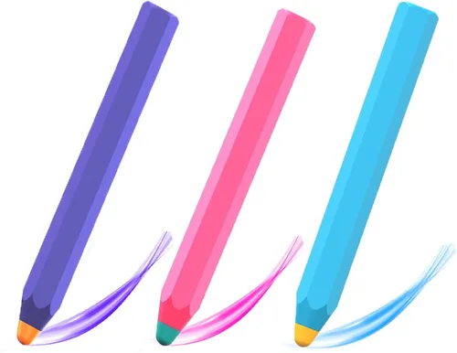 Vista 12 de Kenkor Lápiz táctil para niños, universal, compatible con iPad/iPhone/Android/Samsung/Kindle/Microsoft/Tablet, color azul