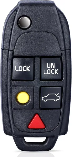 Vista 4 de Keyecu Modificado Flip Floding Remote Key Shell para S60 S70 S80 S90 V70 caso FOB 4+1 botón