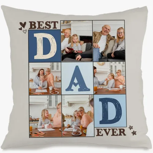 Vista 10 de Customizable Pillowcase with 6 Images and Text Dedicated to Mom, Decorative Cushion offering a Warm Gift for Anniversaries Birthdays Christmas or 6