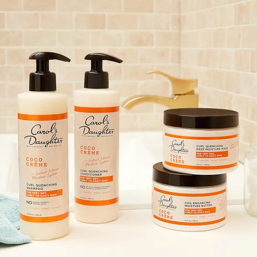 Vista 9 de Mantequilla humectante para cabello rizado muy seco Carol's Daughter Coco Creme, con aceite de coco y mantequilla de mango, sin parabenos y sin