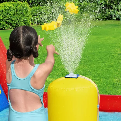 Vista 3 de H2OGO! AstroSplash - Parque acuático inflable para niños con soplador resistente Ondas de cascada