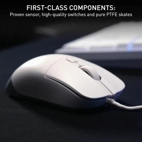 Vista 3 de M50 Mouse de Juegos con Cable (Con Cable, Blanco)