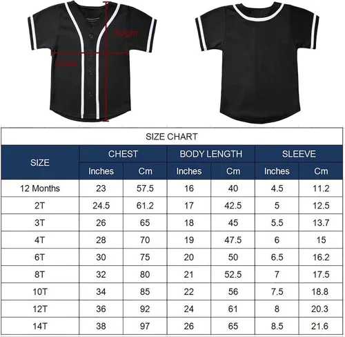 Vista 7 de babyhealthy Camiseta de béisbol para niños, con botones, estilo hip hop, personalizada, para niños y niñas