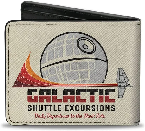 Vista 2 de Billetera Bifold PU Star Wars Estrella de la Muerte Galactic Shuttle Excursiones Ad Cream, Star Wars