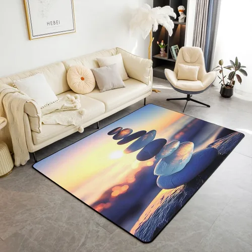 Vista 16 de jejeloiu Cute Mushroom Decor Rugs for Living Room Bedroom for Kids Boys Girls Area Rug 3x5 Botanical Plants Decorative Carpet Cartoon Mushrooms