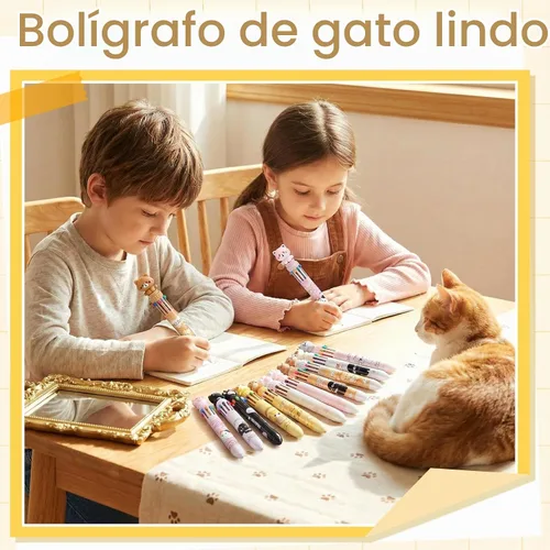 Vista 6 de Kosiz Paquete de 12 bolígrafos multicolor de 10 colores en uno